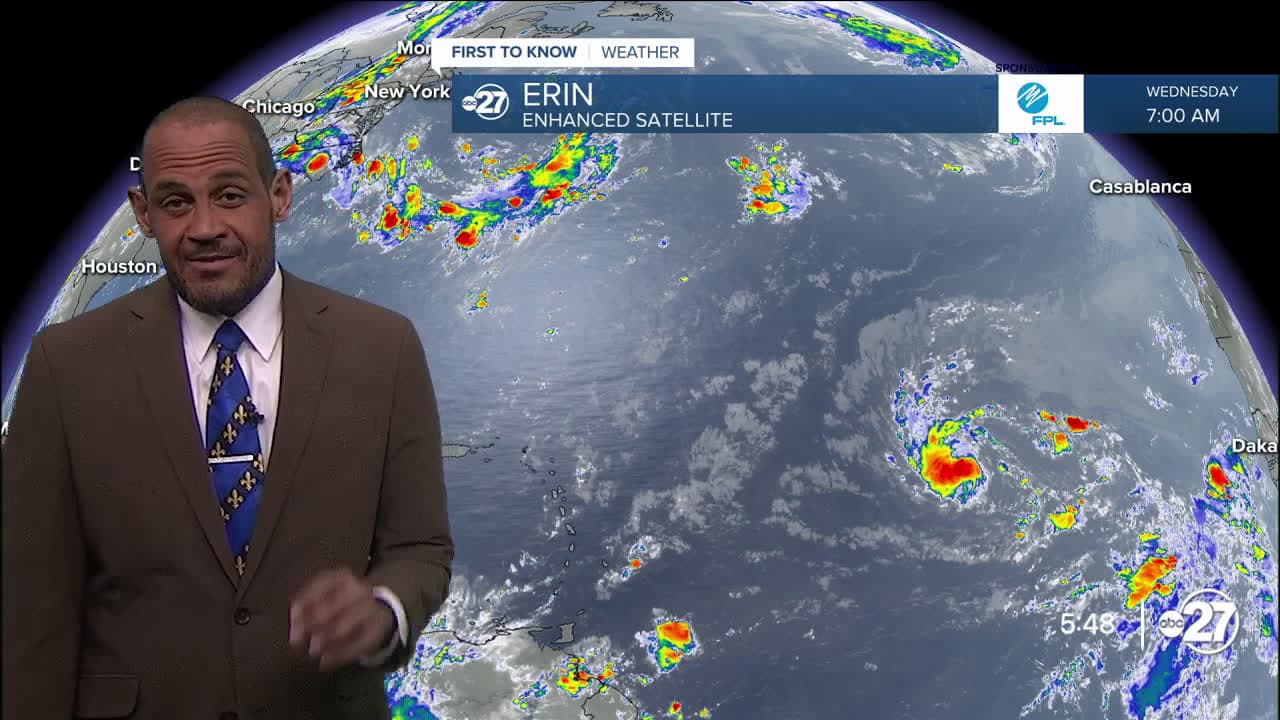 cover for Tropics check: Erin's turn & other disturbances (08/13/2025)