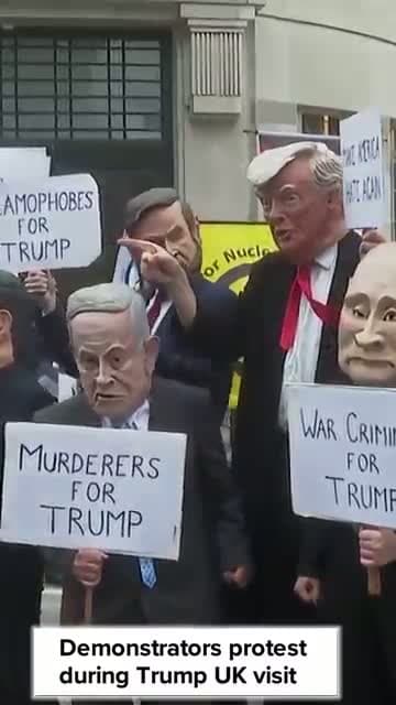 cover for Trump-Epstein photos take center stage for protests against president's UK visit