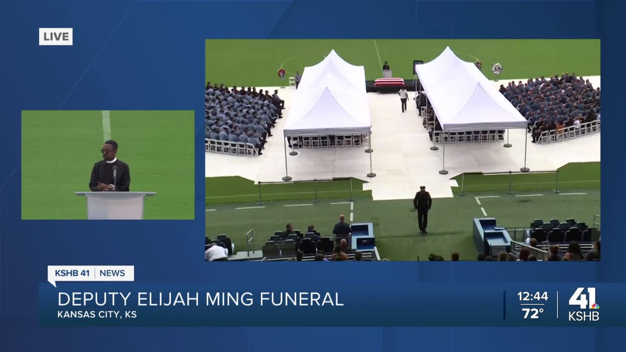 cover for "Taps," gun salute for Deputy Ming