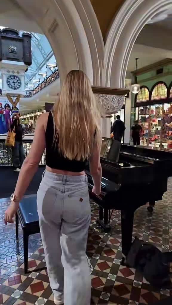 cover for Mesmerizing Interstellar piano cover on a public piano 🎹✨ #Interstellar #PianoCover #Virtuoso