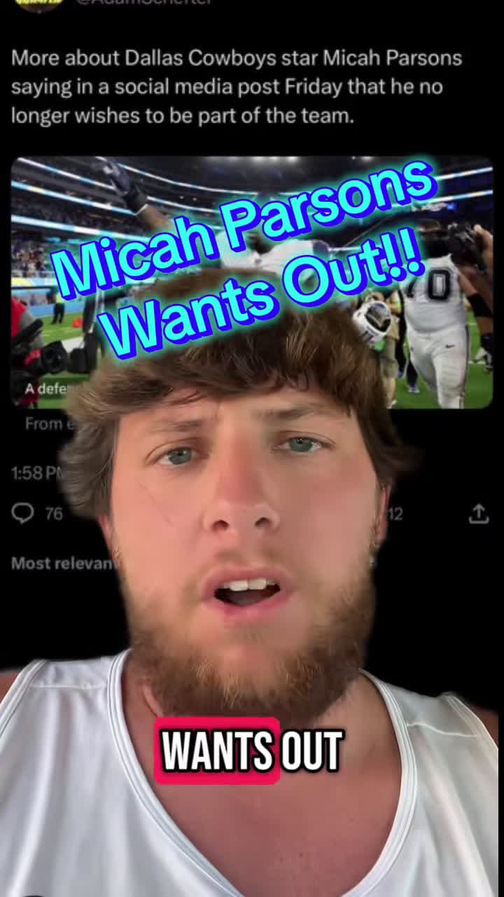 cover for Cowboys fan loses it after hearing Micah Parsons wants out! 😱 #DallasCowboys #MicahParsons #NFL