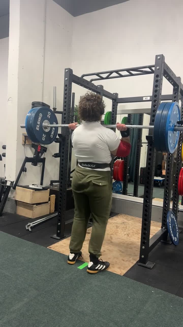 cover for New 140kg push press personal record! 💪 #Strength #Weightlifting #PushPress