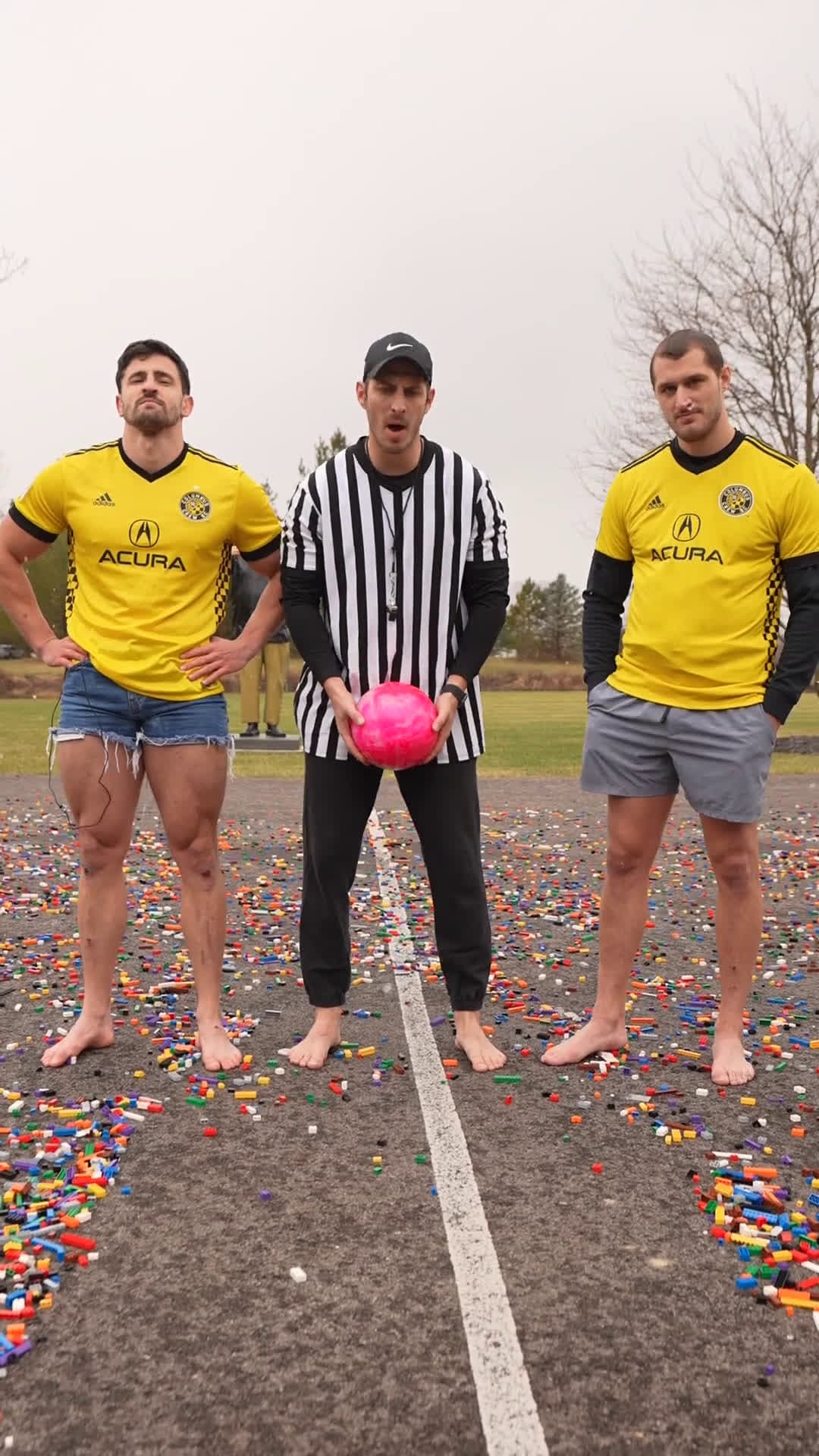 cover for Bowling Ball Soccer On Lego Field shorts