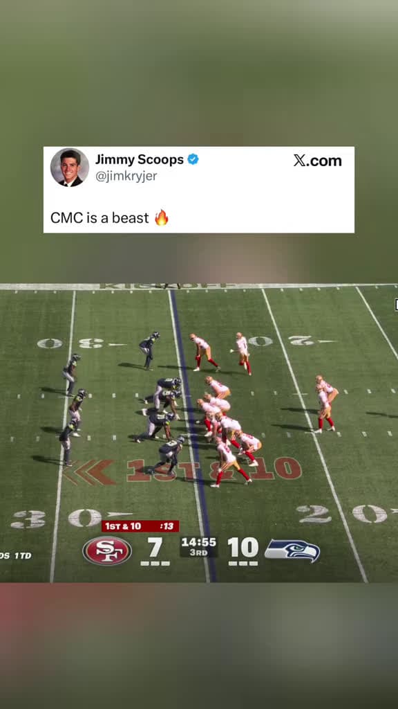 cover for CMC breaking ankles and making huge plays! 🔥 #NFL #ChristianMcCaffrey #49ers