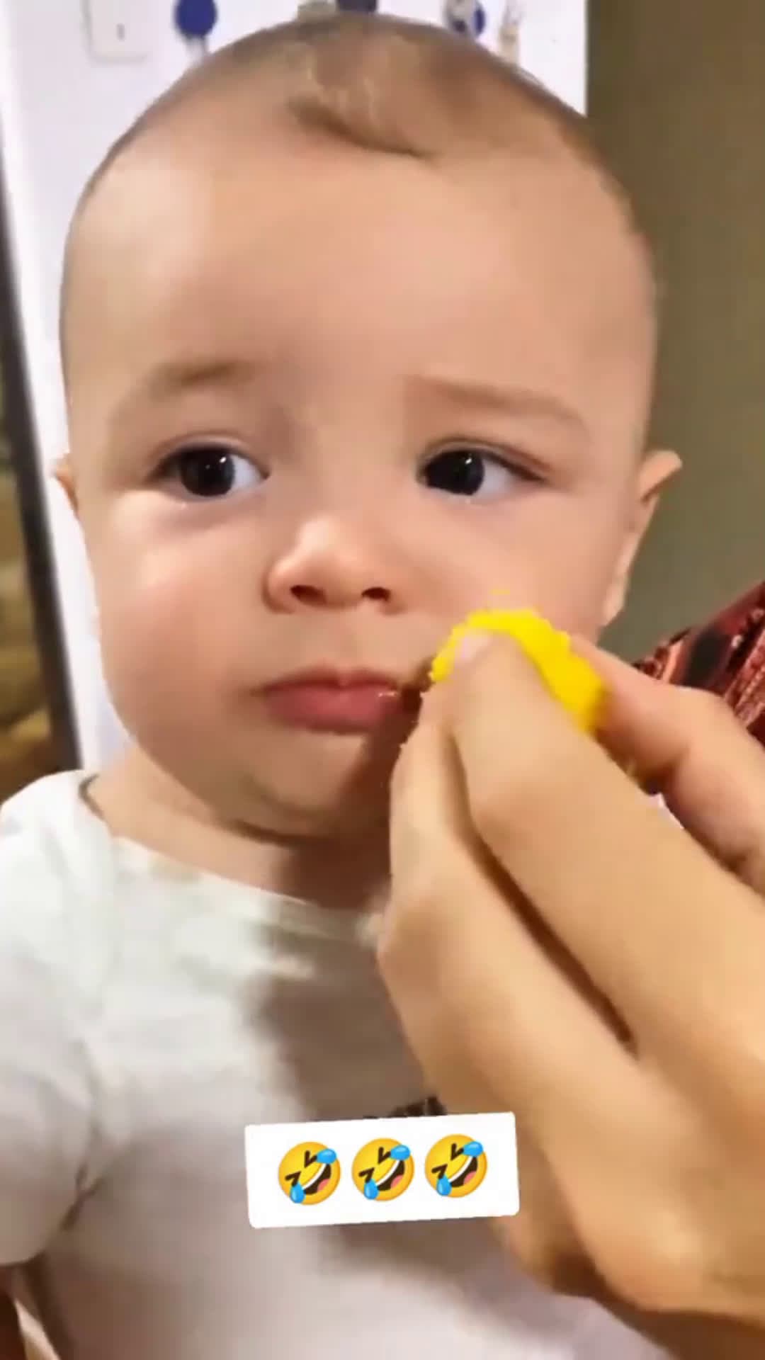 cover for Cute banies eating food. It so funny #funny #haha #fyp #likes #foryou  