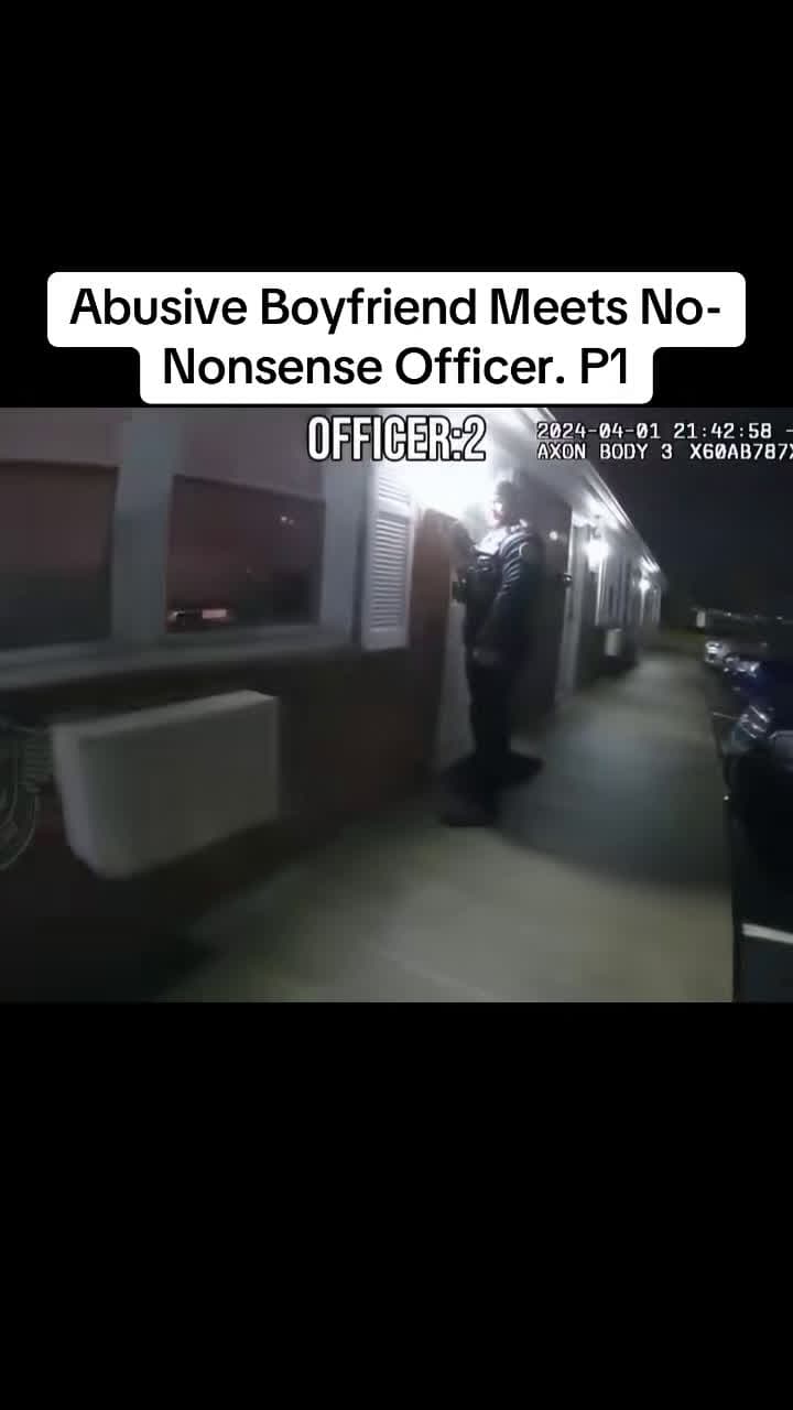 cover for Abusive Boyfriend Meets No-Nonsense Officer #cops #copsoftiktok#publicfreakout#bodycam