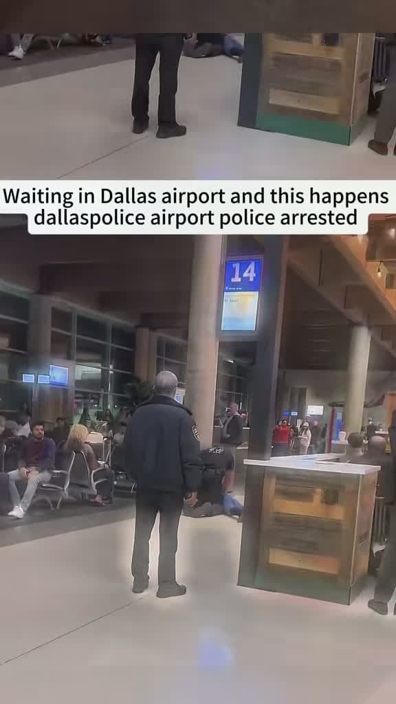 cover for Chaos at Dallas airport as police make an unexpected arrest! 🚨 #DallasPolice #Airport #Arrested