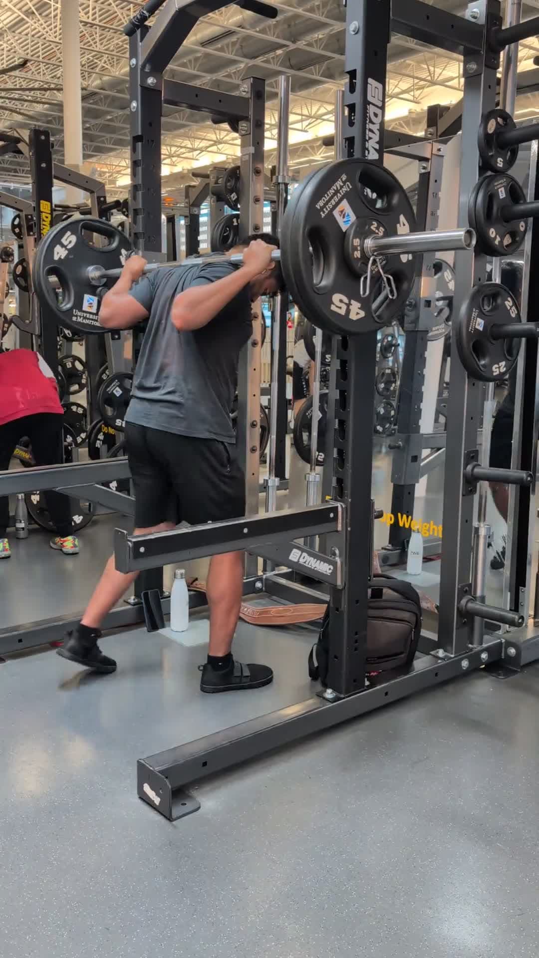 cover for Novice lifter nails squat form! Watch and learn 🏋️‍♂️ #SquatCheck #GymTips #FitnessJourney #FormFix