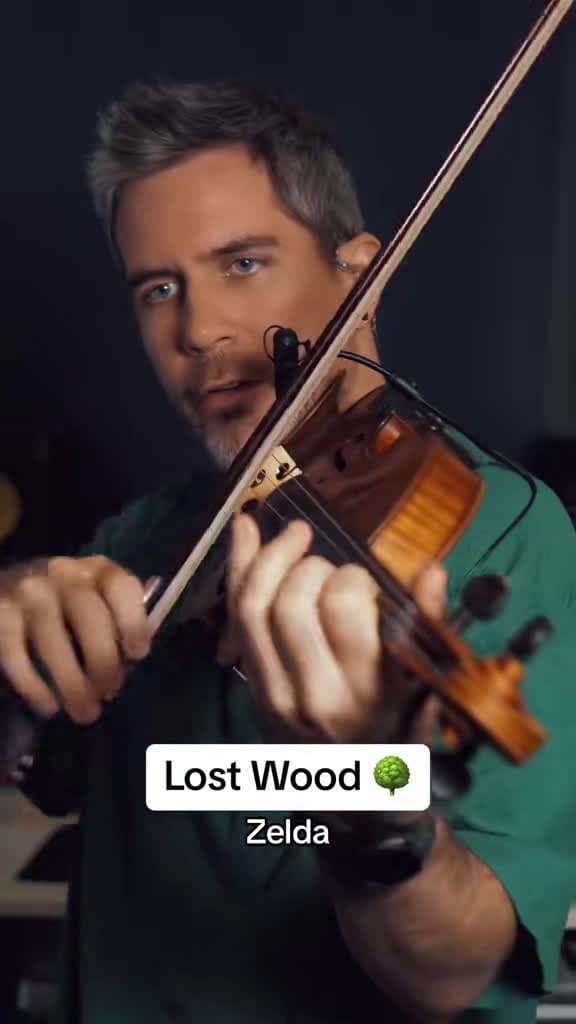 cover for Another beautiful Zelda OST from the Lost Woods—wait till you see what happens to my bow at the end! 🍃🎻 #Zelda #LostWoods #BreathoftheWild #ViolinCover