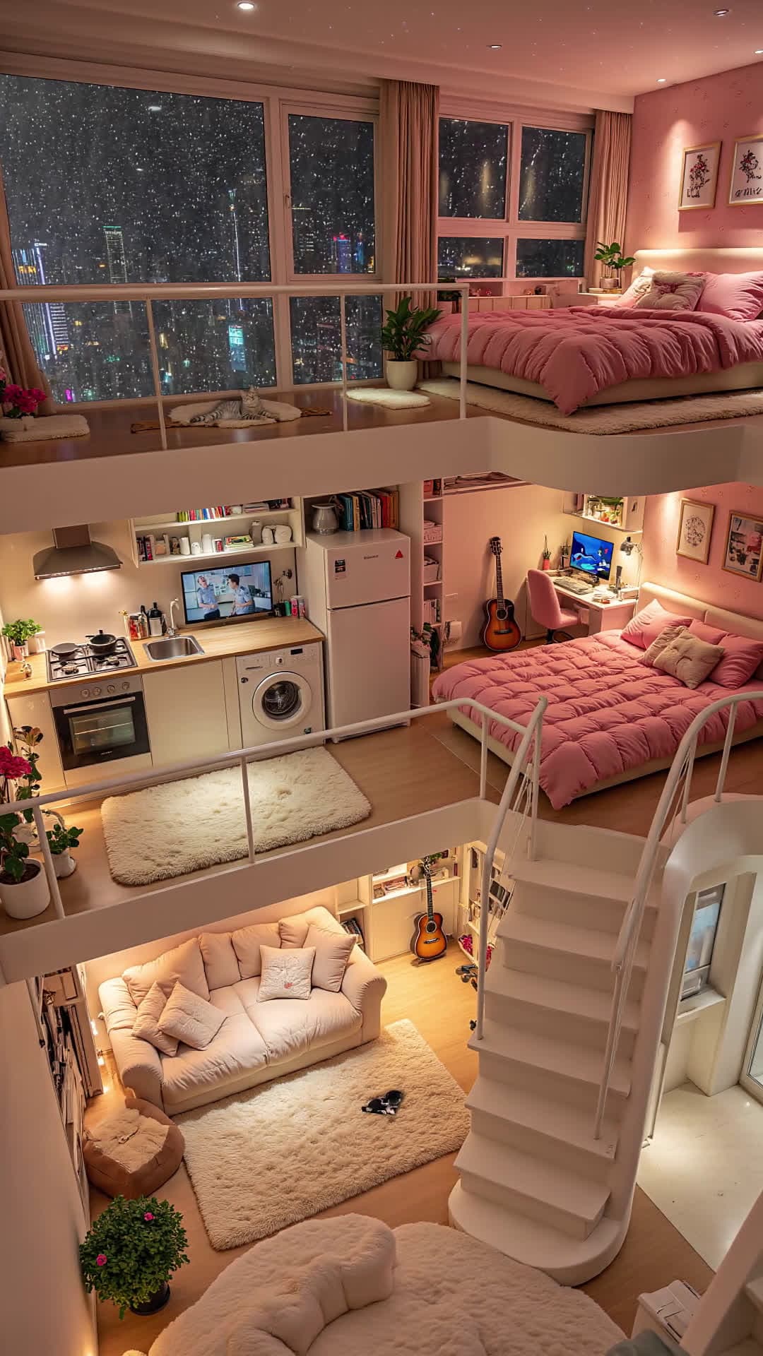 cover for AI homelife Find an undisturbed apartment, cherish alone moments #PeacefulHome#LoftGoals#MyHappyPlace#AloneButHappy#CozyLiving