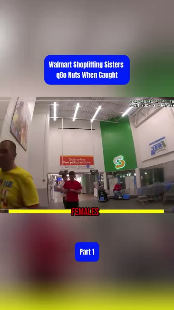 cover for Shoplifting sisters lose it when caught on cop cam! 😳 #copcam #viral #trending