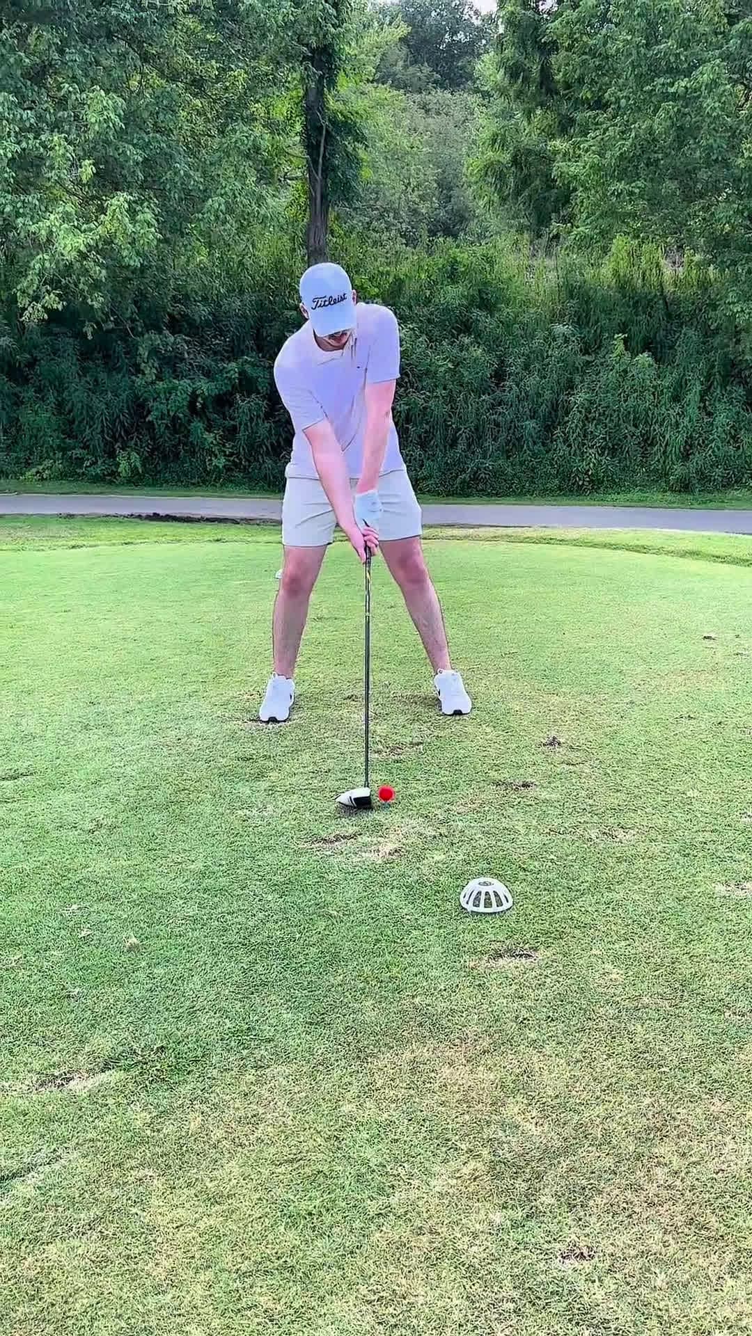 cover for Absolute rookie with an awful swing—watch the progress, one swing at a time 🏌️‍♂️😂 #golf #golfhumor #rookie #swingpractice