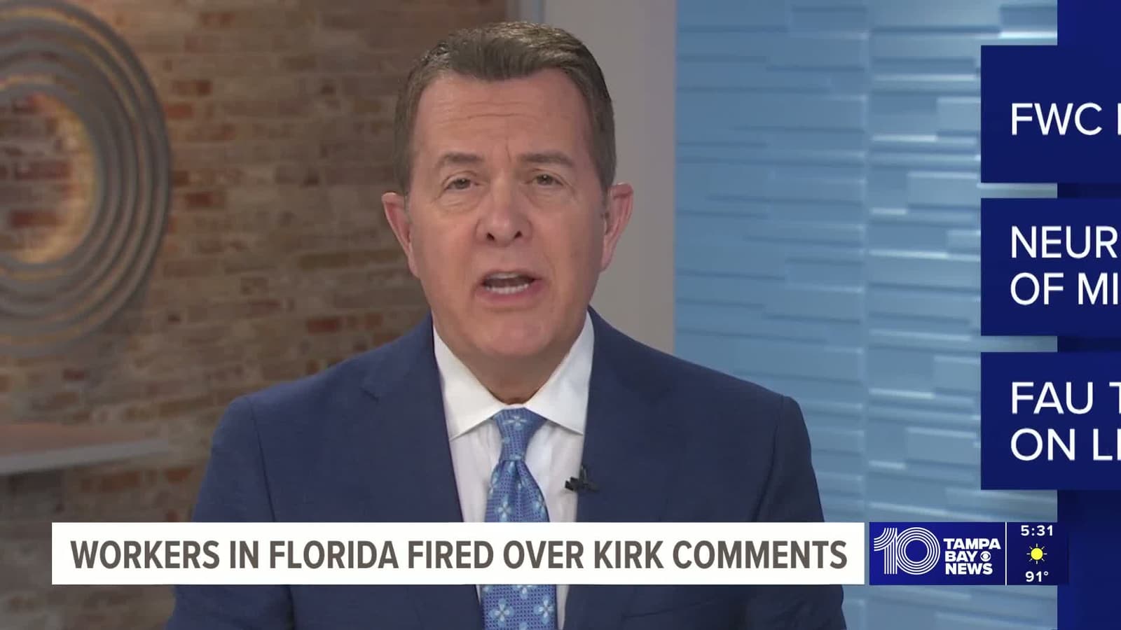 cover for FWC employee, teachers and professors fired in Florida over Charlie Kirk comments