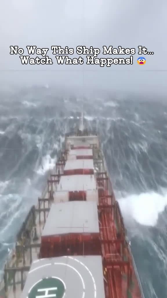cover for Witness the colossal power of nature as a massive storm takes over the Norwegian Sea! 🌊😨 #StormWatch #OceanFury