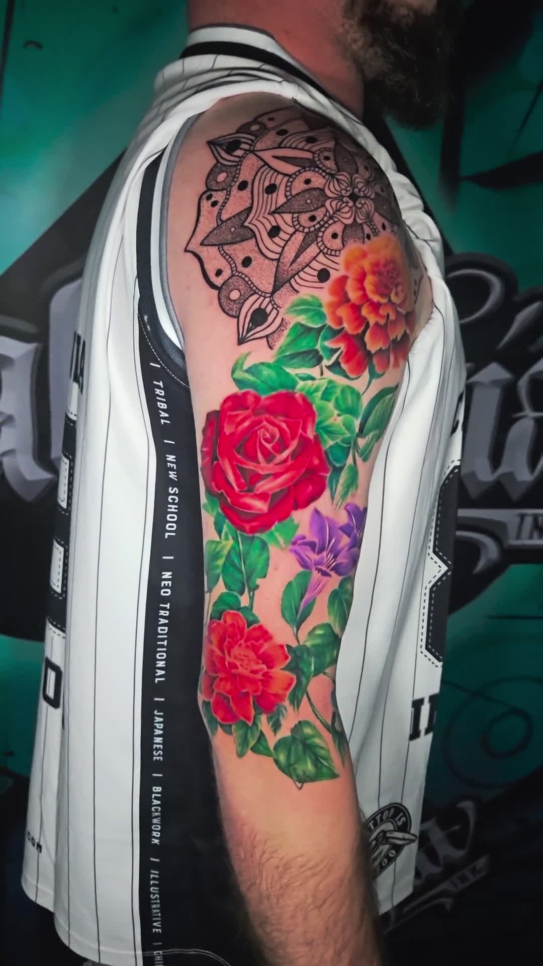 cover for Watch this stunning full sleeve tattoo come to life by Kwang at California Ink, Bangkok! 🎨 #TattooArt #FullSleeve #BangkokTattoo