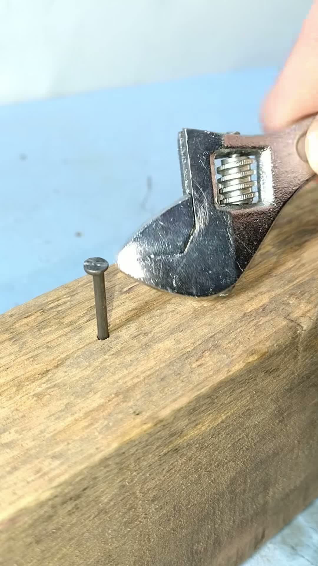 cover for New smart tips and hacks with a nail and an adjustable wrench #diy #tips #tricks #skills #tools #hacks 