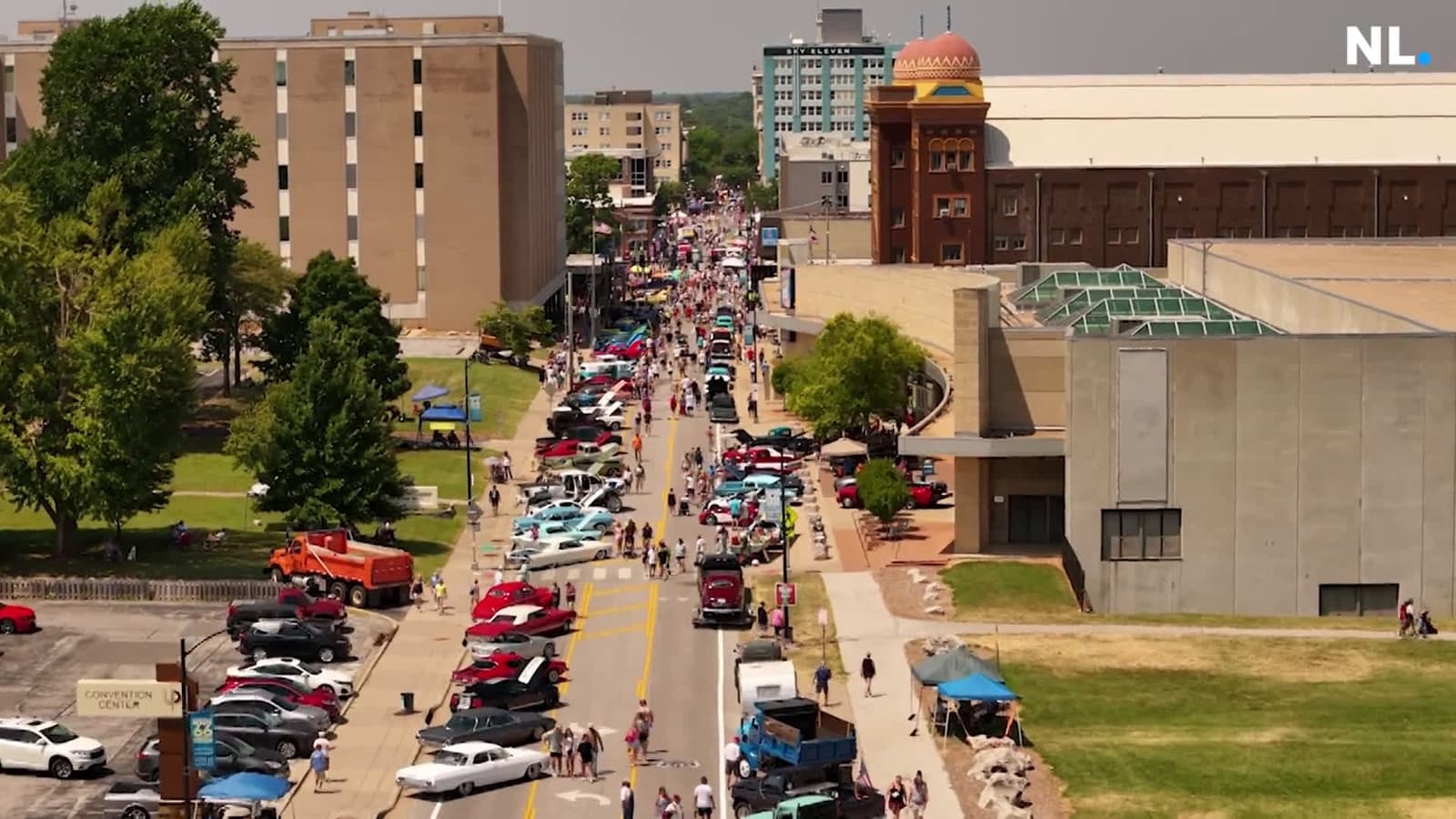 cover for Watch: Missed the Birthplace of Route 66 Festival? Check out this drone's-eye view