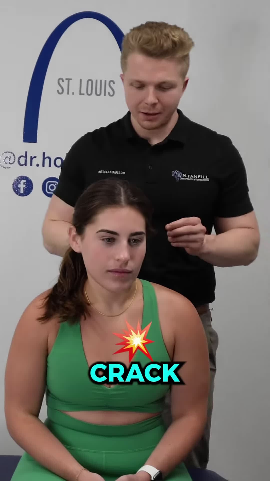 cover for I Was DETERMINED To Get The Best Crack Possible chiropractor backpain neckpain headaches asmr