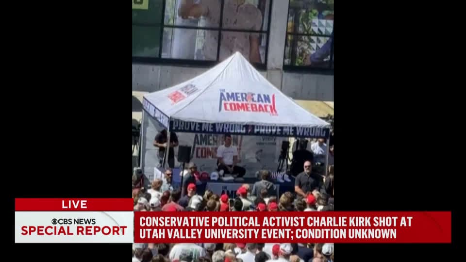 cover for Conservative political activist Charlie Kirk shot at Utah Valley University event