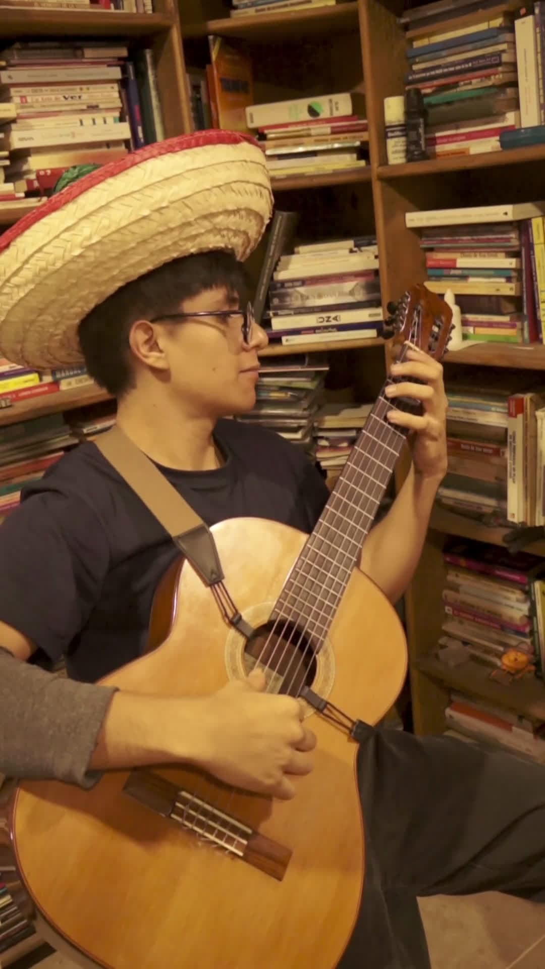 cover for Watch a self-taught Mexican guitarist unleash magical, Ghibli-inspired melodies on classical guitar ✨🇲🇽 #MexicanMusic #GhibliVibes #ClassicalGuitar #GuitarCover