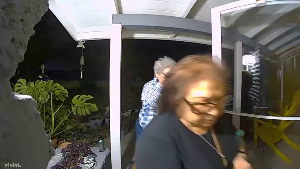 cover for When the screen door traps the old ladies but the doorbell camera captures pure comedy! 😂 #FunnyMoments #CaughtOnCamera #DoorbellFails