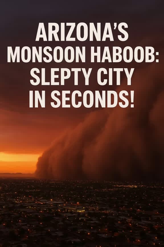 cover for Massive haboob hits Phoenix, darkening skies and causing widespread power outages. Flights grounded and residents urged to stay indoors. Stay safe during the intense monsoon storms! 🌪️ #ArizonaDustStorm #ExtremeWeather2025 #Sta...