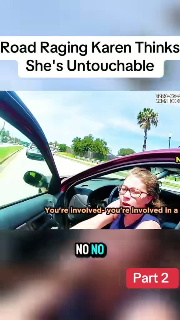 cover for Road Raging Karen Thinks She's Untouchable 😡🚨 #RoadRage #Bodycam #Viral