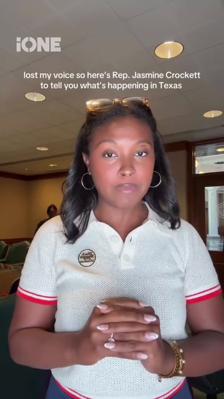 cover for Rep. Jasmine Crockett has rallied Texans together to fight against gerrymandering in Texas.Texas lawmakers are threatening to silence Black and Brown voices by redrawing district lines.More on l l🎥: