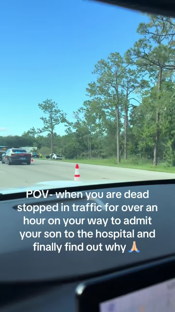 cover for Over an hour stuck in traffic on the way to the hospital—this is why. So heartbreaking. Prayers for the family 🙏 #caraccident #traffic #heartbreak #praying