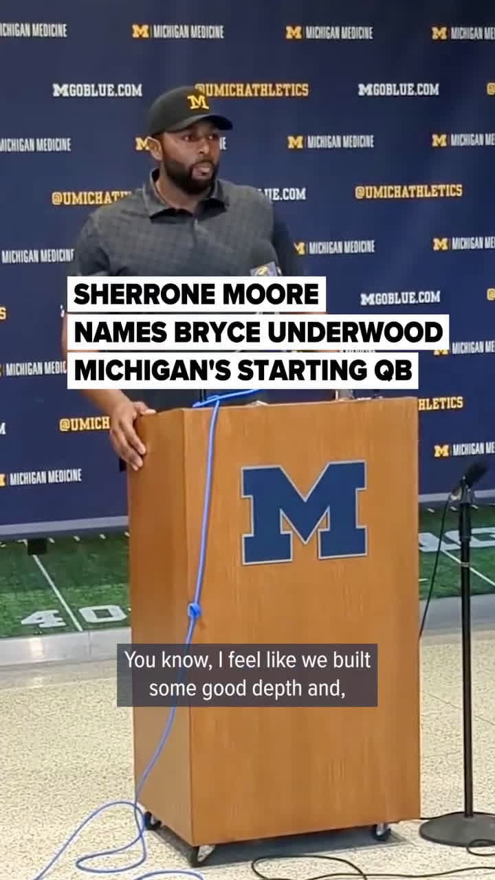 cover for The worst kept secret in Ann Arbor is now official.Michigan football has named freshman Bryce Underwood its starting quarterback for Saturday’s season opener against New Mexico (7:30 p.m., NBC). “Have I seen a freshman quarter...