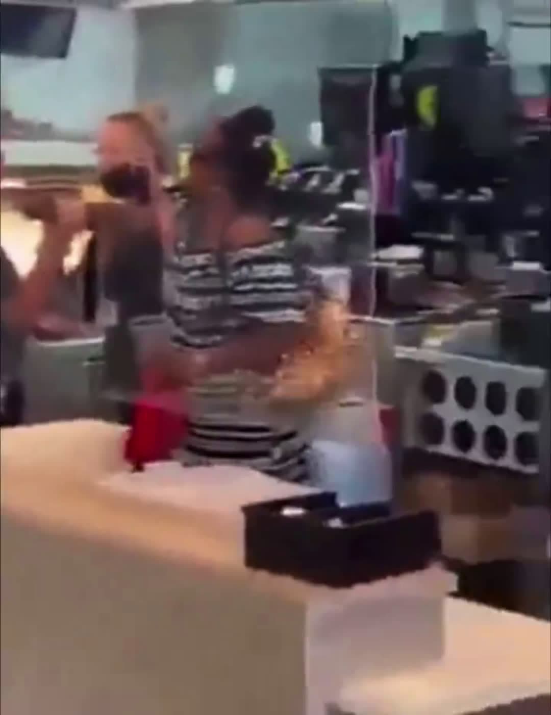 cover for Wild woman attacks Mcdonalds staff  #fight  #caughtoncamera  #publicfreakout  #karen  #fightcam 