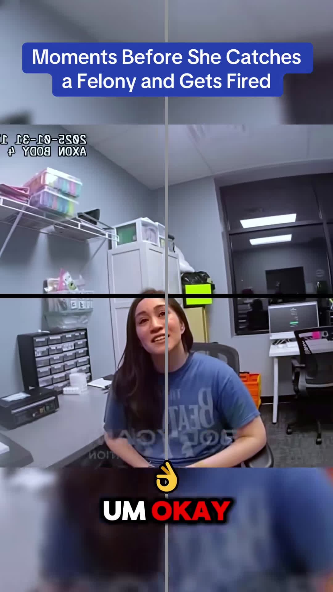 cover for Moments Before She Catches a Felony and Gets Fired #bodycam 