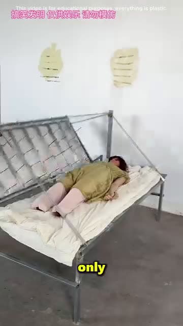 cover for A man who developed an automatic bed#facts#fyp#viral #funny
