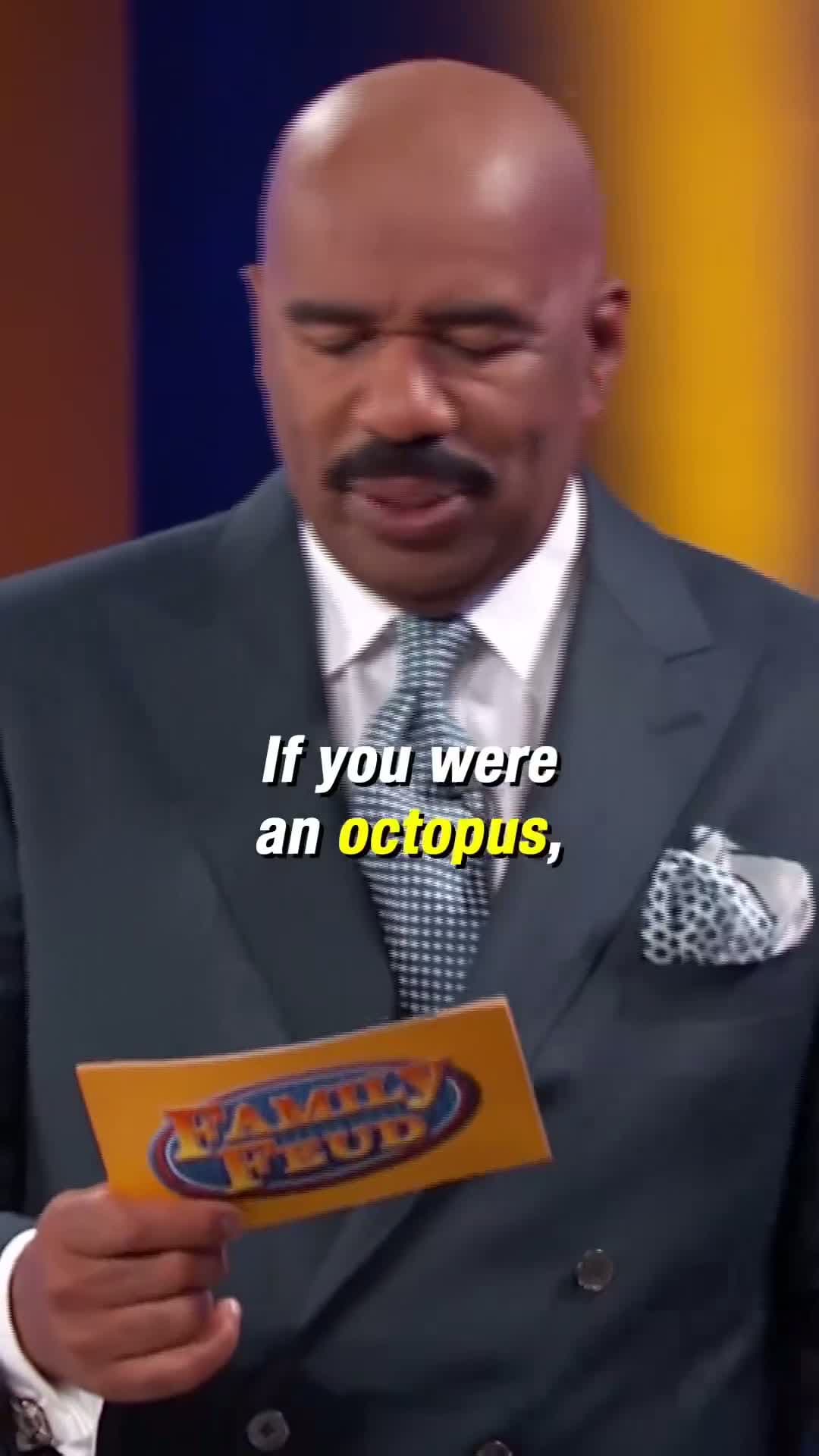 cover for #UnpopularOpinion If you were an octopus, what would you do to 8 people all at once?? 🐙🐙🐙 #FamilyFeud #SteveHarvey