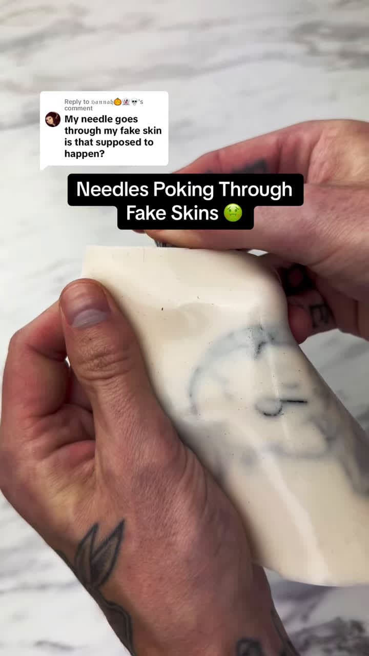 cover for Level up your tattoo technique—practice proper needle depth on ReelSkin fake skins. Discount code in my bio. 🎯 #howtotattooforbeginners #tattootips #tattooadvice #fakeskintattoopractice