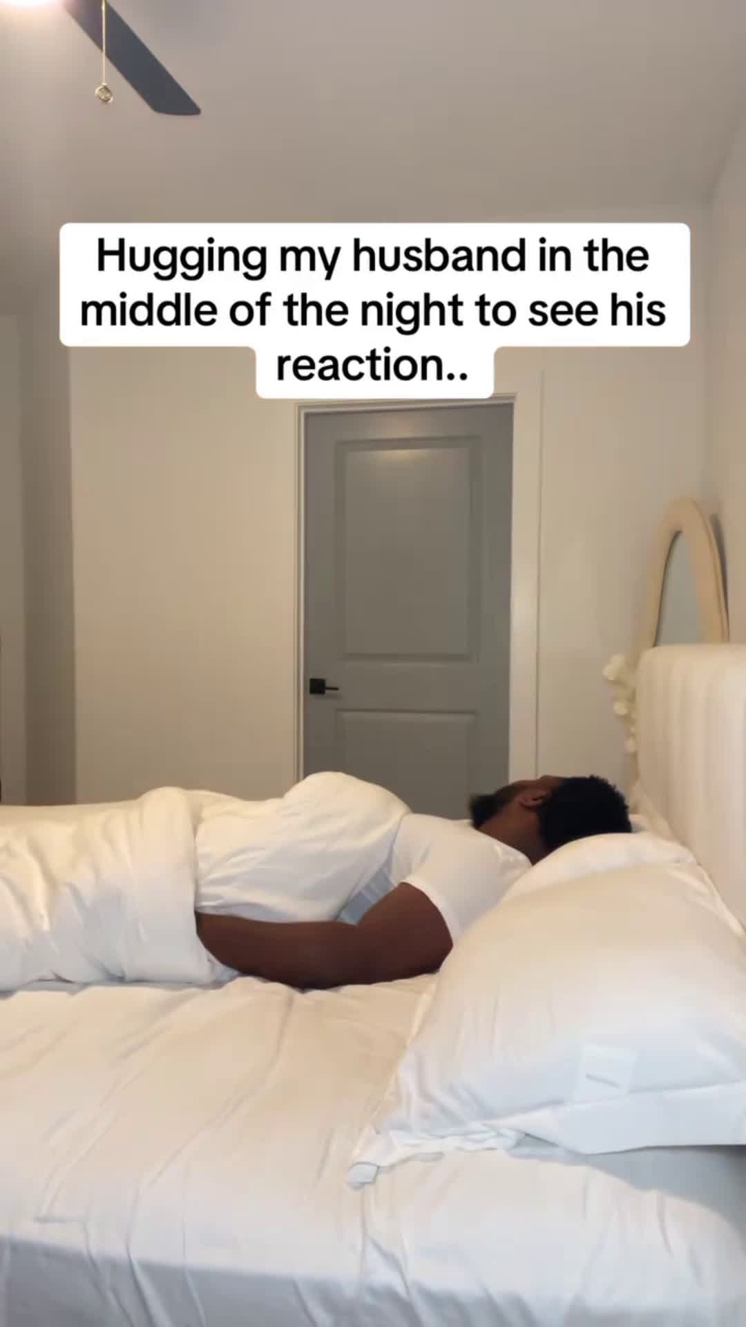 cover for his reaction