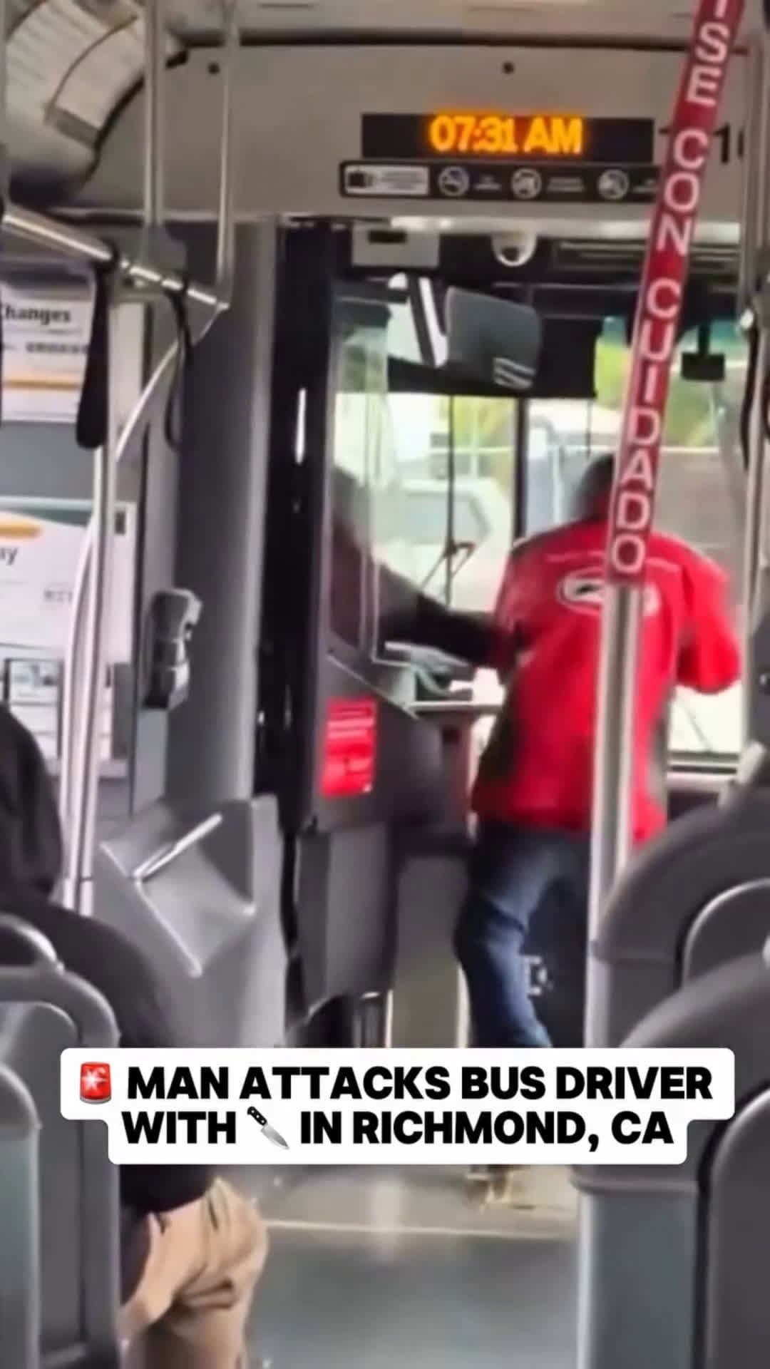 cover for Man fights bus driver 😮  #fights #fightclub #hoodlife #thuglife 
