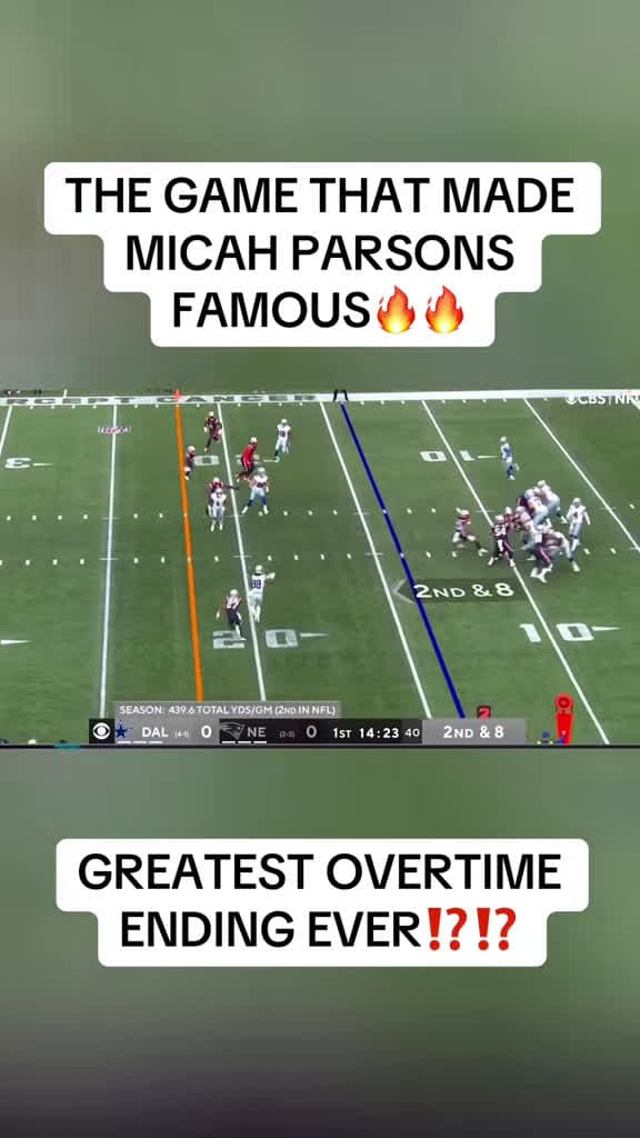 cover for Parsons dominated with 2.5 sacks in this insane game! 🏈🔥 #NFL #FootballHighlights #SackMaster