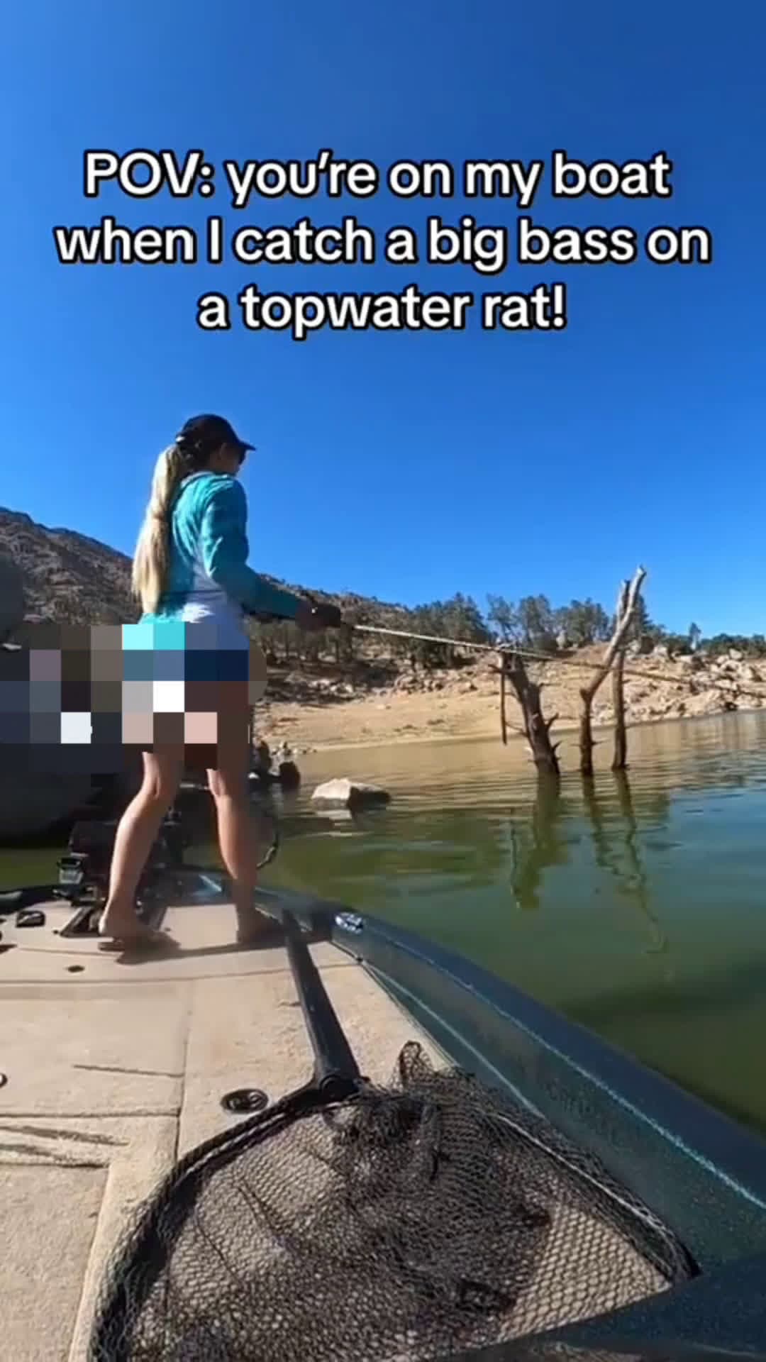 cover for you're onmy boat whencatchabig basson atopwater rat!