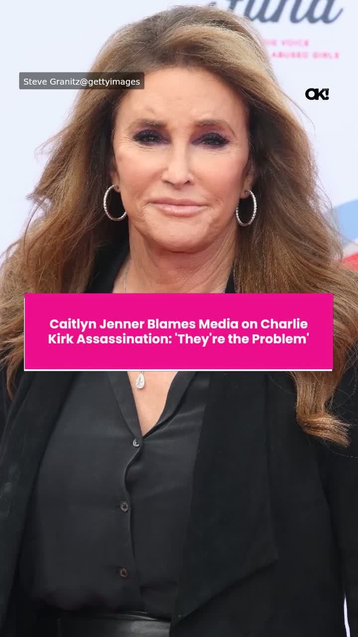 cover for Caitlyn Jenner has taken a stance against the press following the assassination of right-wing political activist Charlie Kirk.More details at link in bio. (📸: GETTY IMAGES)