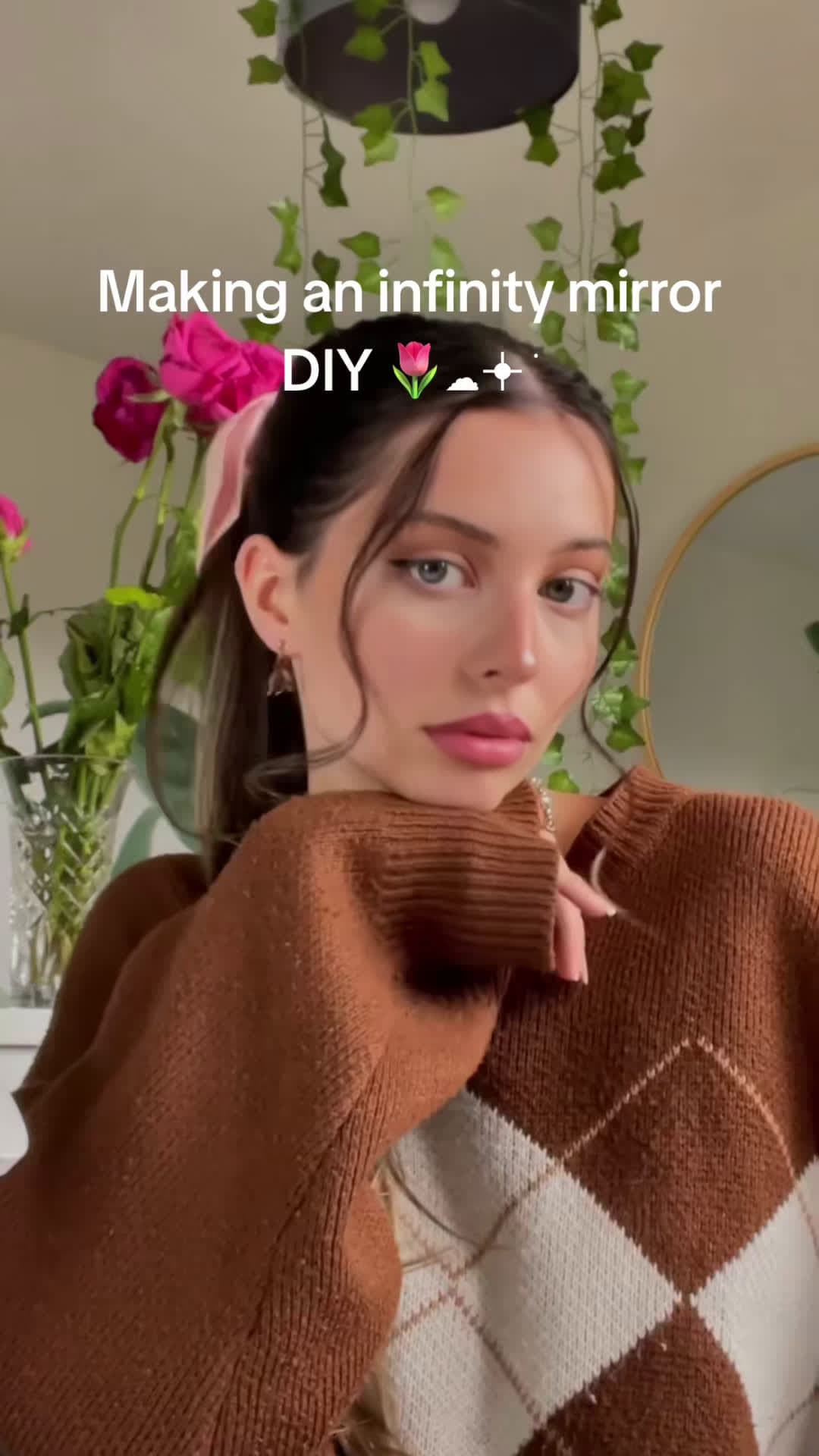 cover for Tulip cloud light & mirror DIY 🌷☁️🥹