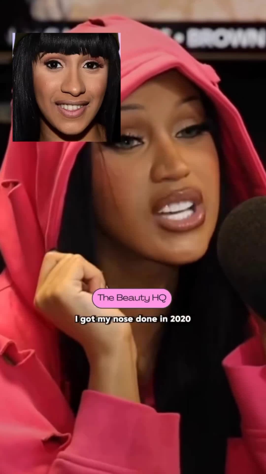 cover for Cardi B speaks on her nose job surgery 👃🏽✂️ #fyp #foryoupage #crazy #world #foryourpage #explore #fight #funny #fightcam #viral #hood #explorepage #ko