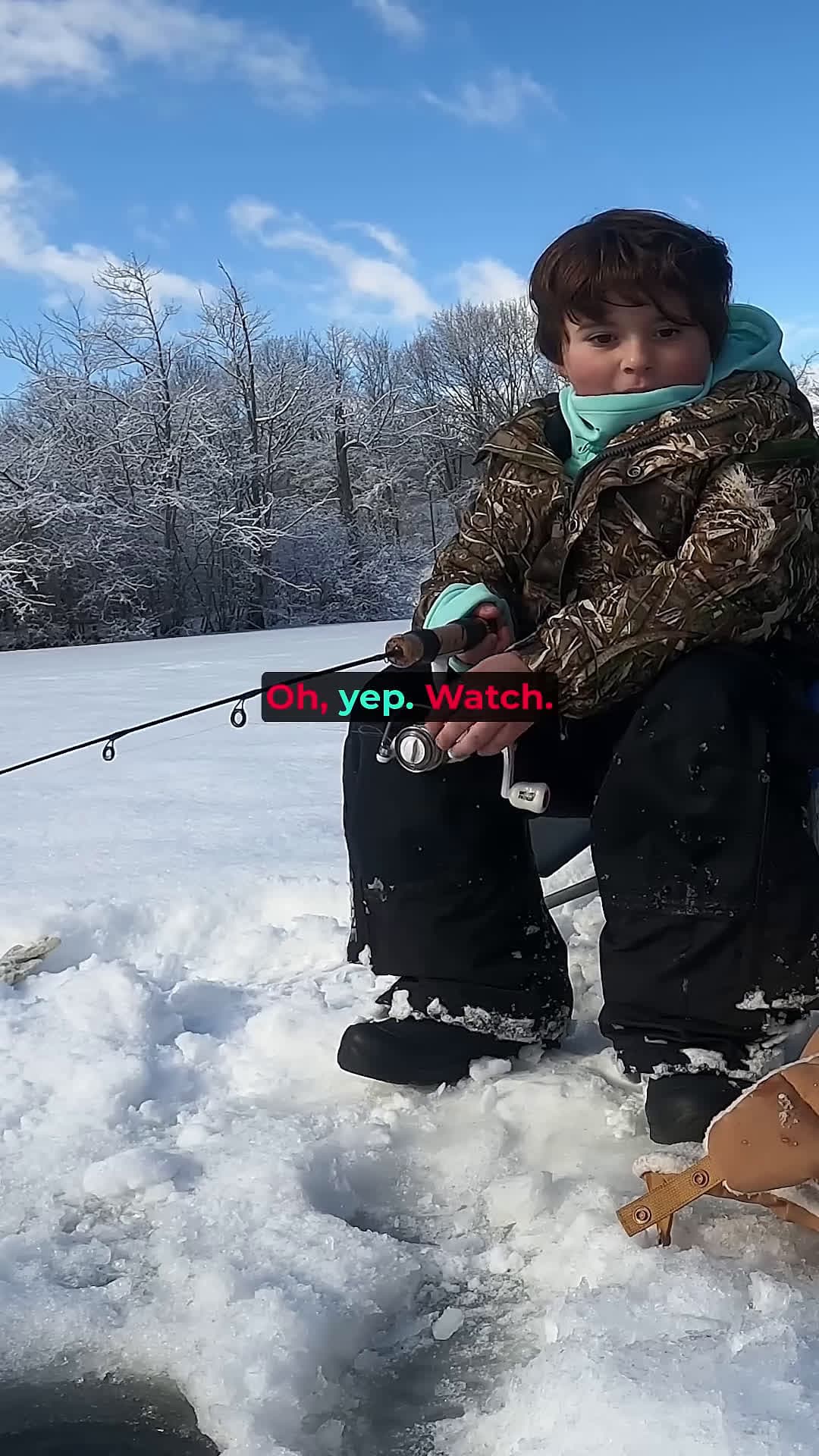cover for There are a MILLION down THERE icefishing fishing crappie fish bass bassfishing fyp food