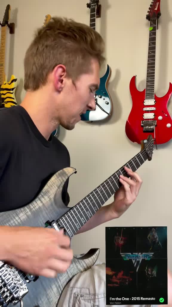 cover for Shredding the 'I’m The One' solo – Van Halen style! 🚀🔥 #VanHalen #GuitarSolo #ShredGuitar