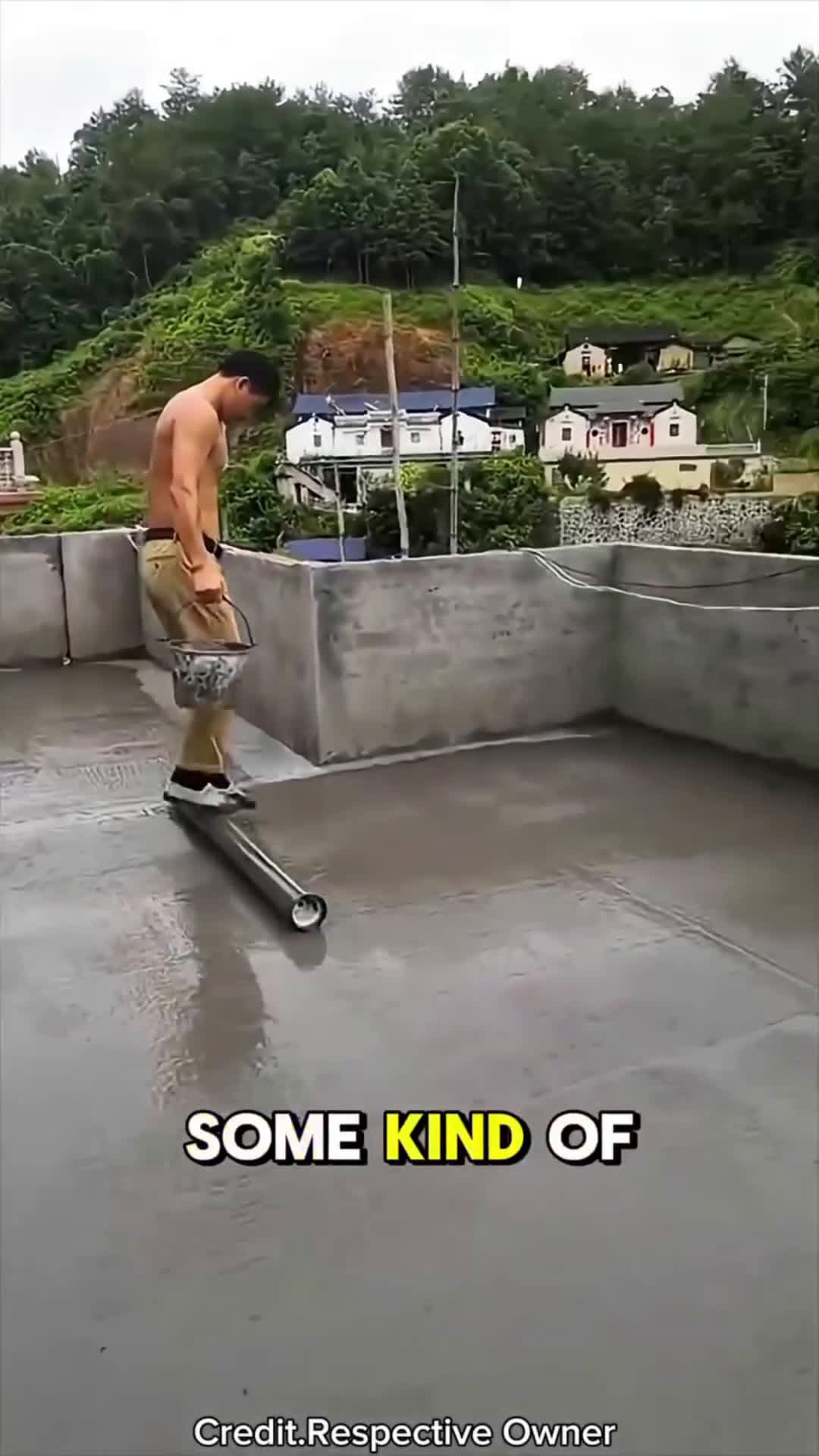 cover for Balancing on a Pipe for the Perfect Floor!😱❤️ #shortsvideo #intresting #follow #foryou#scoopz #fyp#caughtoncamera#trending#tiktok #foryoupage#toofunnytoscroll 