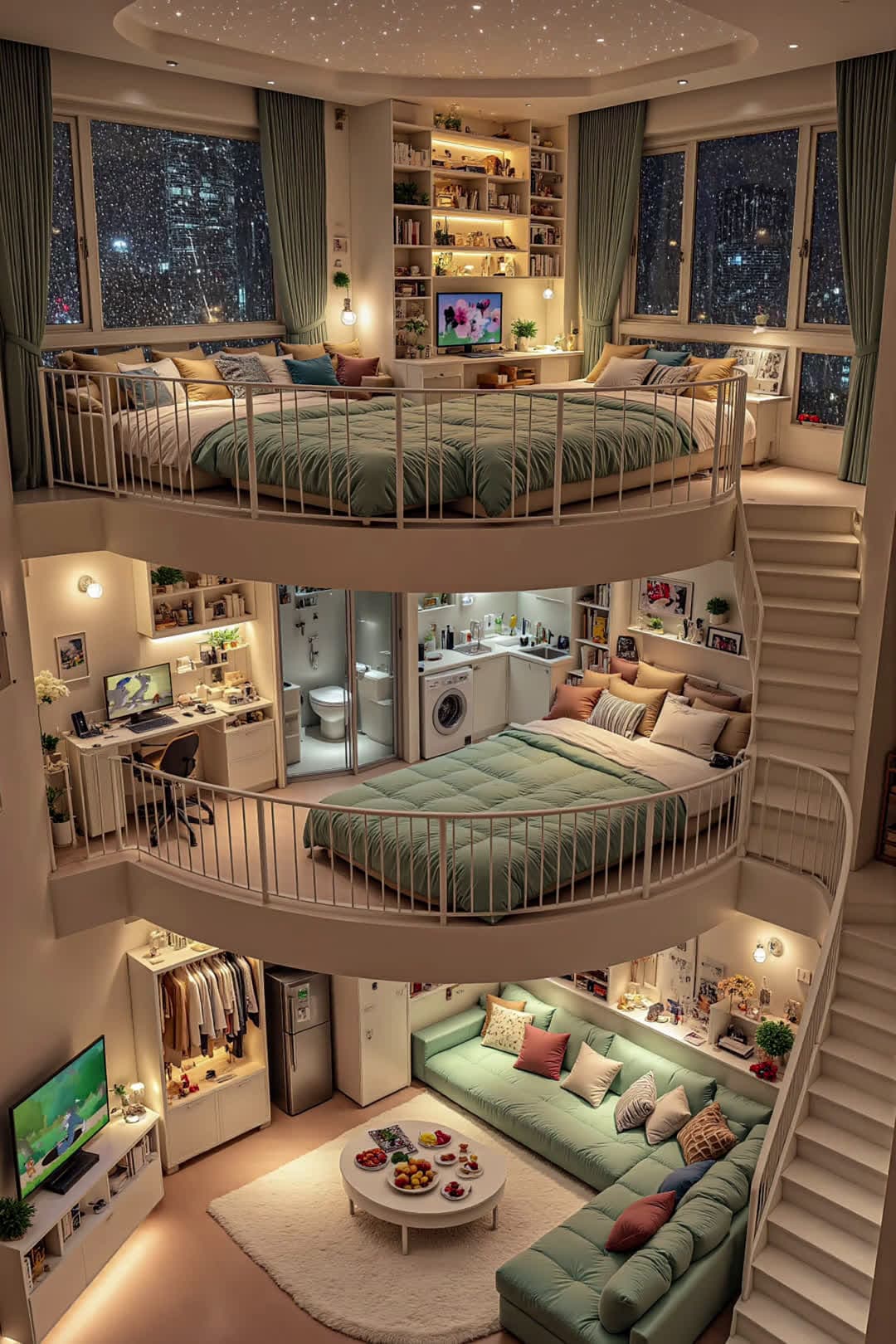 cover for AI-generated: Find an apartment where no one bothers you, and soak up the joy of solo time all to yourself. #CozyNest #LoftApartments #DreamHome #ai