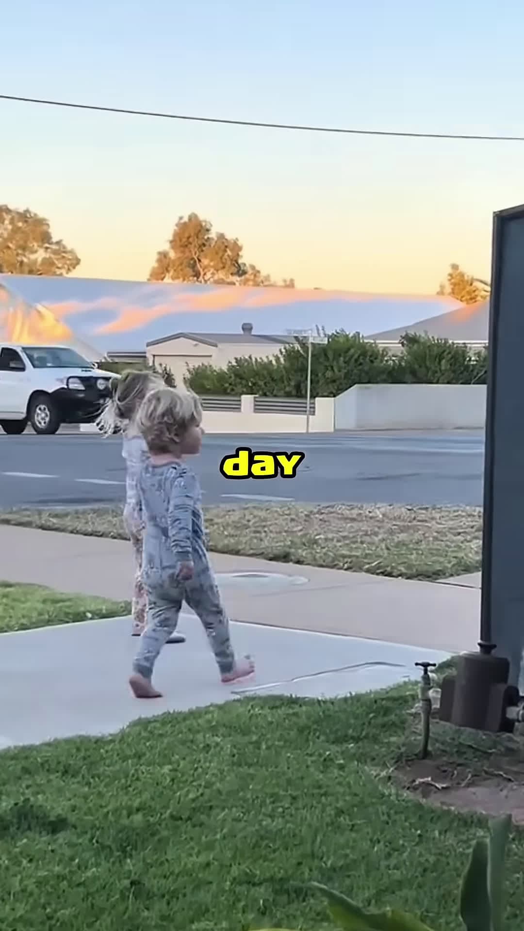 cover for these kids priceless reaction after hearing honk