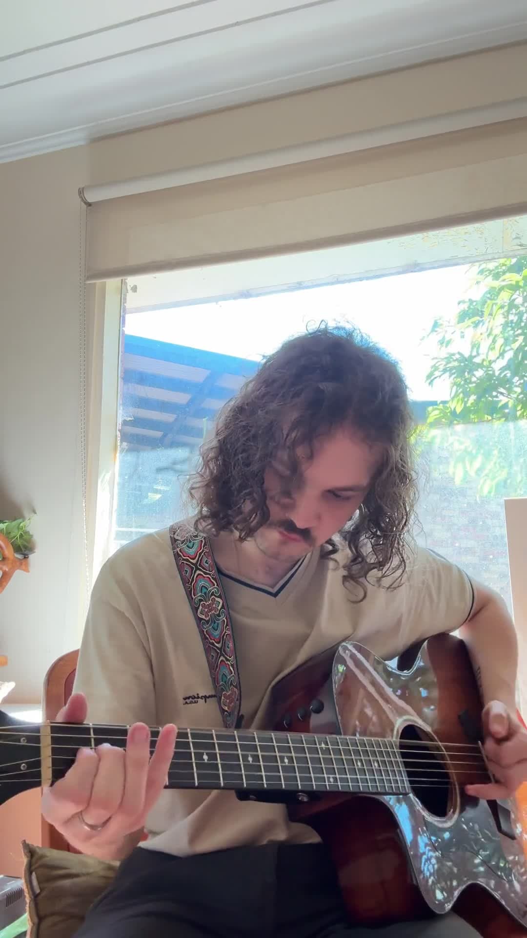 cover for Check out this dreamy open D fingerpicking piece 🎸 Any tips to improve my technique? #Fingerpicking #GuitarTips #OpenDTuning