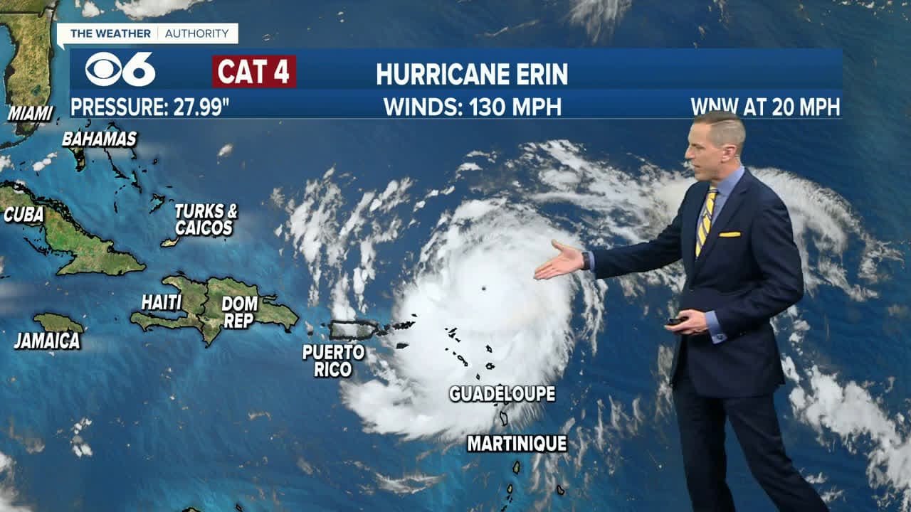 cover for Erin strengthens to Category 4 hurricane