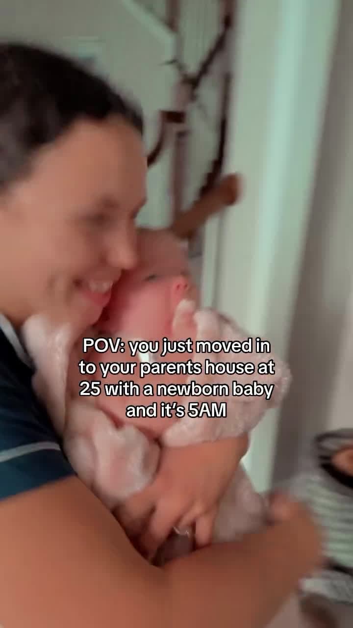 cover for you just moved in to your parents house at 25 with a newborn baby and it's 5AM#UnpopularOpinion #CaughtOnCamera